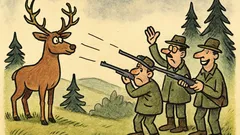 Vtip: Tři statistici loví jelena...