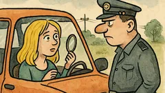 Vtip: Jede blondýna autem a zastaví ji policista