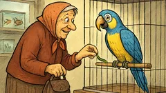 Vtip: Jde babička do zverimexu a vidí papouška