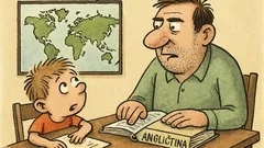 Vtip: Tati, proč se musím učit angličtinu?