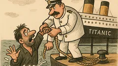 Vtip: Kapitán lodi vytáhne tonoucího muže