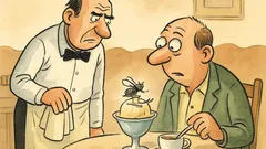 Vtip: Pane vrchní, co dělá ta moucha?