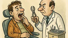 Vtip: U zubaře v Anglii říkám tu