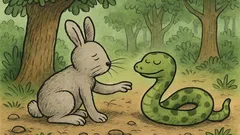 Vtip: Jde slepý králíček a slepý had