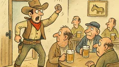 Vtip: Kovboj vlítne do hospody a zařve