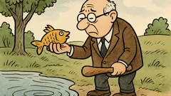 Vtip: Multimilionář chytí zlatou rybku a