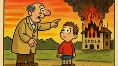 Vtip: Pán řekne dítěti: Hele, to je krásný