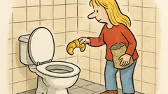 Vtip: Proč blondýna hází do záchoda rohlíky?