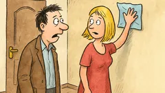 Vtip: Přijde manžel domů a vidí manželku