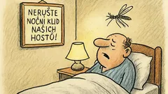 Vtip: V hotelu u rybníka visí nápis