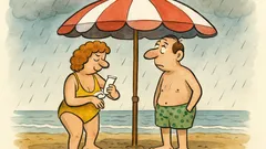 Vtip: Na dovolené jsem se pořád mazala...