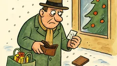 Vtip: Pan Novák hledá peněženku po nákupu…