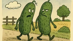 Vtip: Jdou dvě okurky a jedna povídá