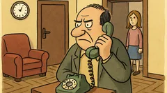 Vtip: V bytě zazvoní telefon, otec zvedne