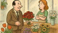 Vtip: Prosil bych krásnou kytici pro dámu…