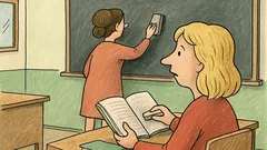 Vtip: Víte, jak se pozná blondýnka ve škole?