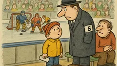 Vtip: Na hokeji se pořadatel ptá kluka