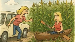 Vtip: Jede blondýna autem, v rádiu...