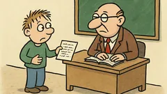 Vtip: Omluvte prosím mého syna, bolelo ho břicho