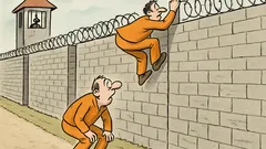 Vtip: Dva zloději utíkají z vězení a...