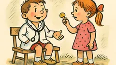 Vtip: Pepíček a Mařenka si hrají na doktora?