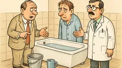 Vtip: Během návštěvy v blázinci se ptá