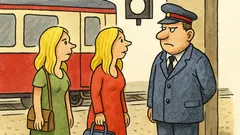 Vtip: Blondýna u vlaku se ptá výpravčího