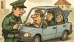 Vtip: Policie zastaví auto a říká řidiči