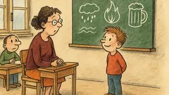 Vtip: Učitelka vyvolá Pepíčka, aby vyjmenoval živly