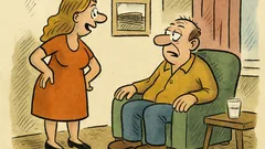 Vtip: Přijde manželka za manželem a…