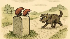 Vtip: Sedí dvě blechy na patníku u cesty