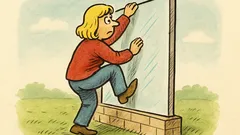 Vtip: Proč blondýnka leze přes skleněnou zeď