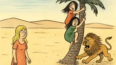 Vtip: Šla blondýnka, hnědovláska a černovláska po poušti