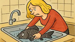 Vtip: Jak blondýnka zabíjí kapra v koupelně