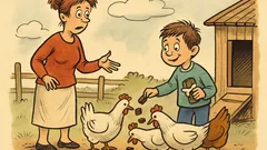 Vtip: Máma se ptá Pepíčka na slepice