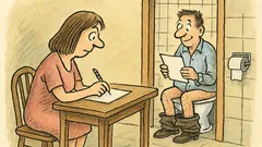 Vtip: Manžel na služební cestě píše domů