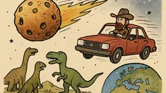 Vtip: To, co zabilo dinosaury, nebyl asteroid