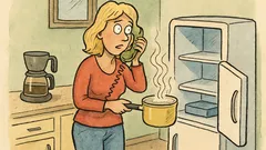 Vtip: Blondýnka volá kamarádce o horkou vodu