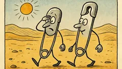 Vtip: Jdou dva špendlíky po poušti