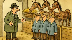 Vtip: Majitel stáje odjede na dovolenou…