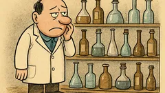 Vtip: Z dilemat chemika: lahví plno