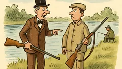 Vtip: „Jeane, podejte mi pušku, jdeme na ryby“