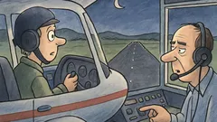 Vtip: Mladý pilot frajer hlásí „Hádej, kdo?“