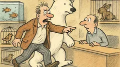 Vtip: Vběhne chlap s ledním medvědem do zverimexu