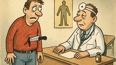 Vtip: Přijde chlap k doktorovi se zabodnutým nožem