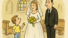 Vtip: „Mami, proč jsi v bílém?“