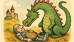 Vtip: Ke spícímu rytíři přijde drak a…