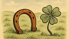 Vtip: Na louce rezaví podkova vedle čtyřlístku