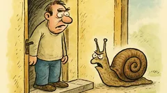 Vtip: Na dveře domu zaklepe slimák...
