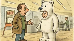 Vtip: Pan Novák v kostýmu ledního medvěda